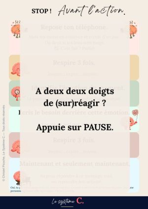 STOP ! Avant l’action.